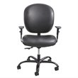 Pemberly Row Modern / Contemporary Task Office Chair in Black Vinyl