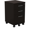 Pemberly Row Modern / Contemporary Pedestal (Box-Box-File) in Mocha