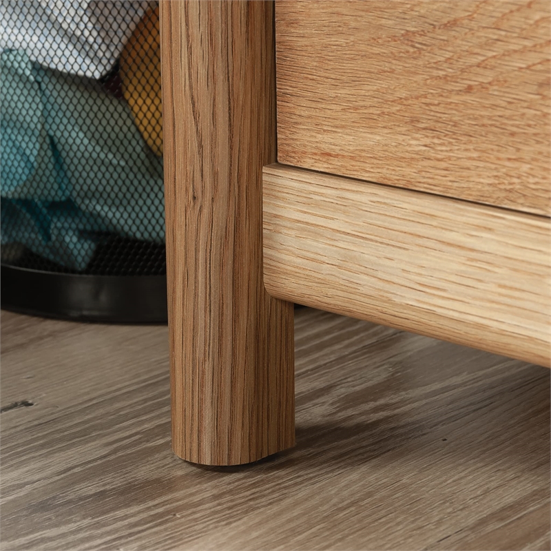 Pemberly Row Transitional Engineered Wood Desk in Timber Oak