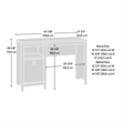Pemberly Row Transitional Engineered Wood Desk in Timber Oak