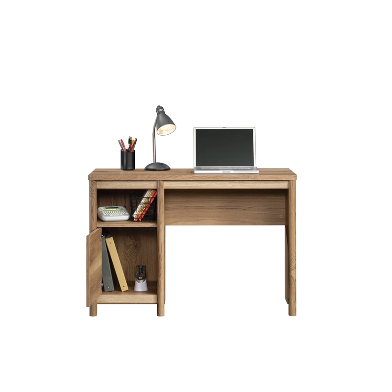 Pemberly Row Transitional Engineered Wood Desk in Timber Oak