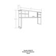 Pemberly Row Contemporary Engineered Wood and Metal Hutch in Barrel Oak