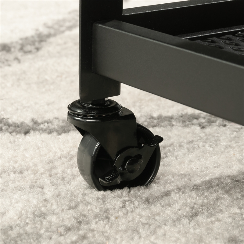 Pemberly Row Engineered Wood and Metal Mobile File in Barrel Oak