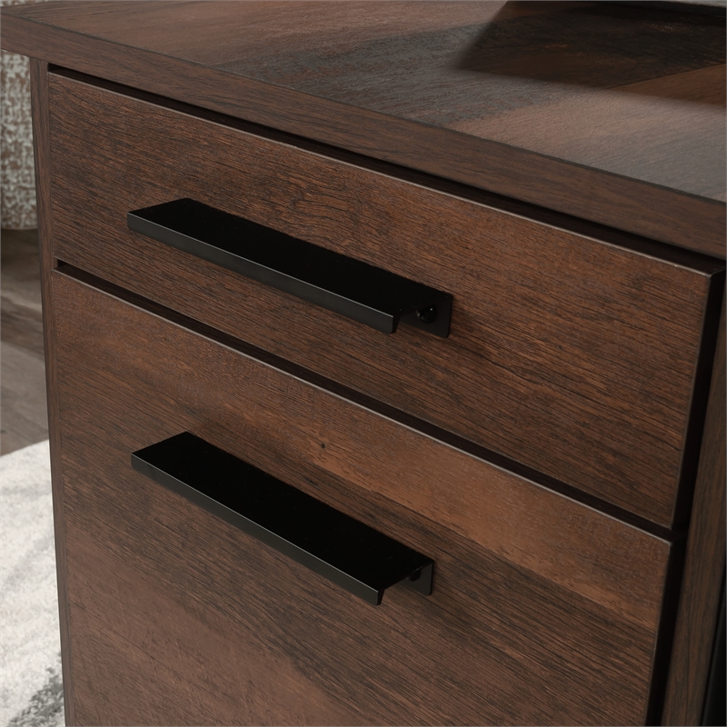 Pemberly Row Engineered Wood and Metal Mobile File in Barrel Oak