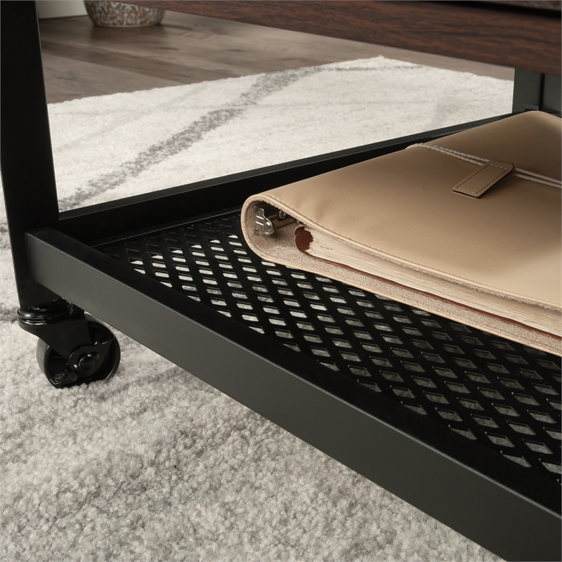 Pemberly Row Engineered Wood and Metal Mobile File in Barrel Oak