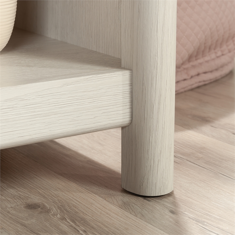 Pemberly Row Contemporary Engineered Wood Desk in Glacier Oak