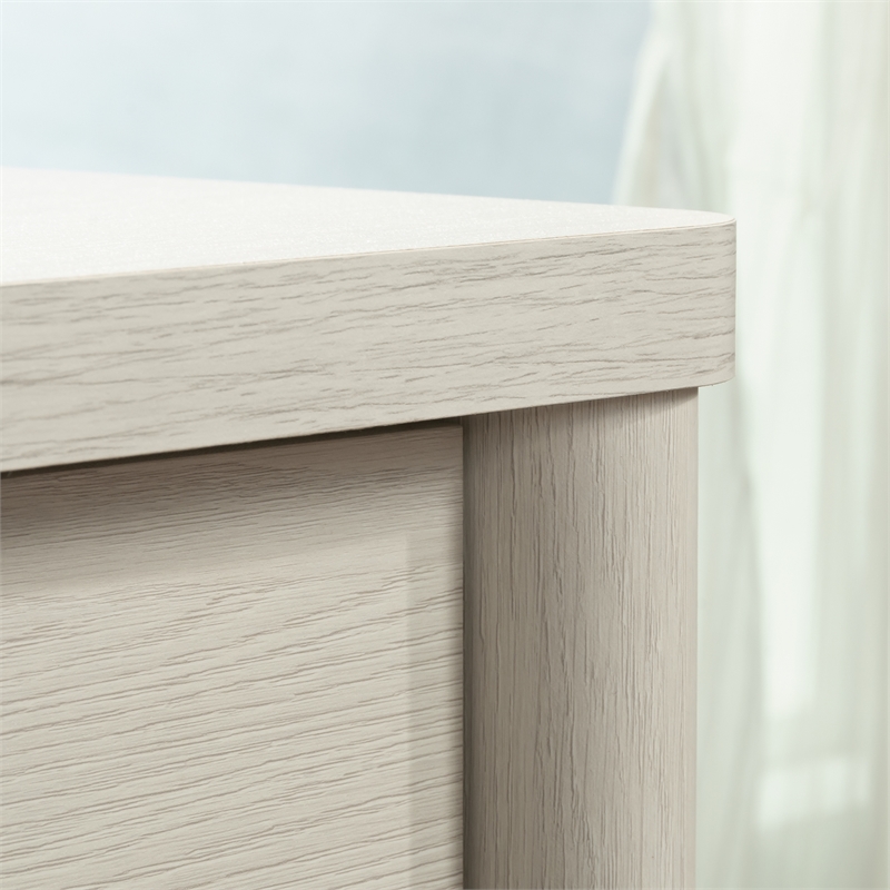 Pemberly Row Contemporary Engineered Wood Desk in Glacier Oak