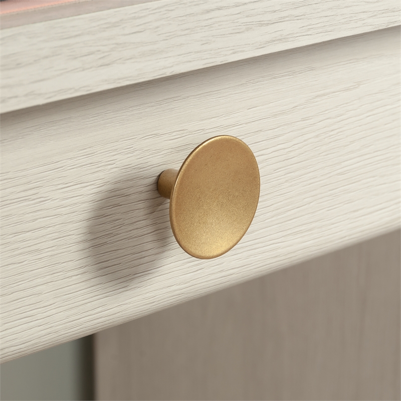 Pemberly Row Contemporary Engineered Wood Desk in Glacier Oak