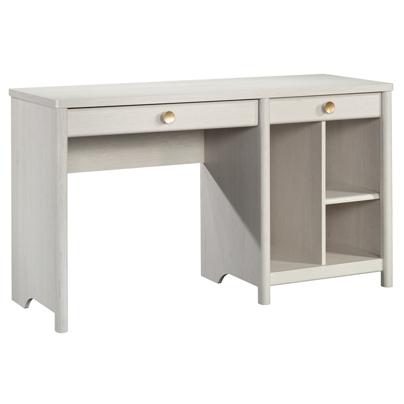 Pemberly Row Contemporary Engineered Wood Desk in Glacier Oak