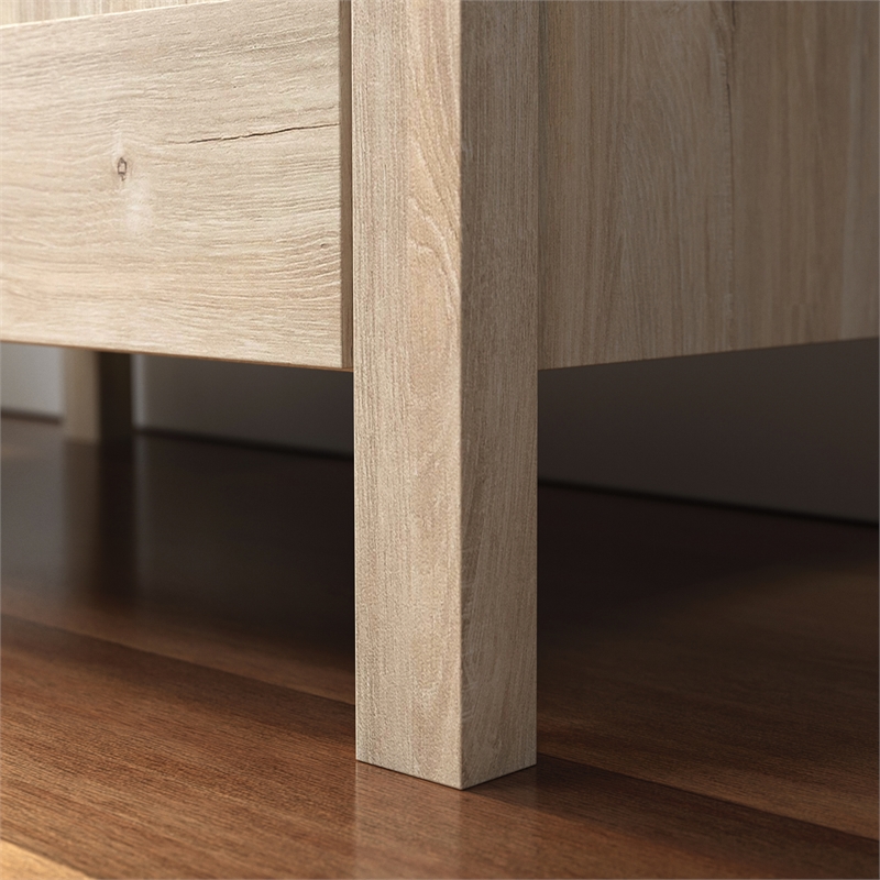 Pemberly Row Engineered Wood 2-Door Storage Cabinet in Chalk Oak