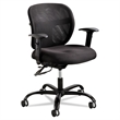 Pemberly Row Contemporary Mesh Big and Tall Office Chair in Black
