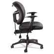 Pemberly Row Contemporary 24/7 Armless Task Office Chair in Black