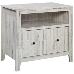 Pemberly Row Engineered Wood Lateral File Cabinet in White Plank