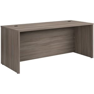 Pemberly Row Engineered Wood 72&quot x 30&quot Computer Desk Shell in Hudson Elm/Brown