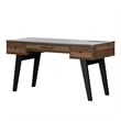 Pemberly Row Computer Desk with Power Bar Natural Walnut Pemberly Row