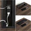 Pemberly Row Computer Desk with Power Bar Natural Walnut Pemberly Row