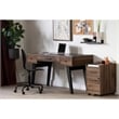 Pemberly Row Computer Desk with Power Bar Natural Walnut Pemberly Row