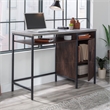 Pemberly Row Contemporary Engineered Wood and Metal Desk in Rich Walnut