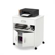 Pemberly Row Modern / Contemporary Printer Cart in Pure White
