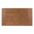 Pemberly Row Sturdy Rustic Desk with 2 Wood Shelves and Metal Frame in Black