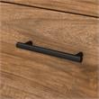Pemberly Row 72W L Desk with Hutch & Bookcase in Fresh Walnut - Engineered Wood