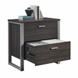 Pemberly Row Engineered Wood and Metal Lateral File in Blade Walnut