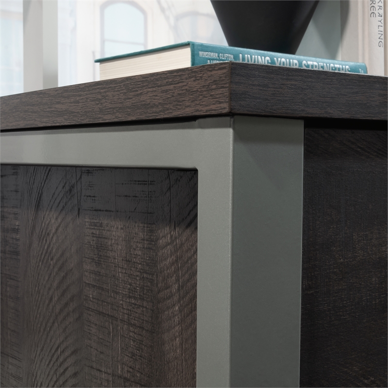 Pemberly Row Engineered Wood and Metal Lateral File in Blade Walnut