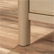 Pemberly Row Contemporary Engineered Wood Desk in Natural Maple Finish