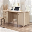 Pemberly Row Contemporary Engineered Wood Desk in Natural Maple Finish