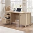 Pemberly Row Contemporary Engineered Wood Desk in Natural Maple Finish