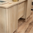 Pemberly Row Contemporary Engineered Wood Desk in Natural Maple Finish