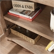 Pemberly Row Contemporary Engineered Wood Library Base in Brushed Oak