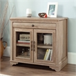 Pemberly Row Contemporary Engineered Wood Library Base in Brushed Oak