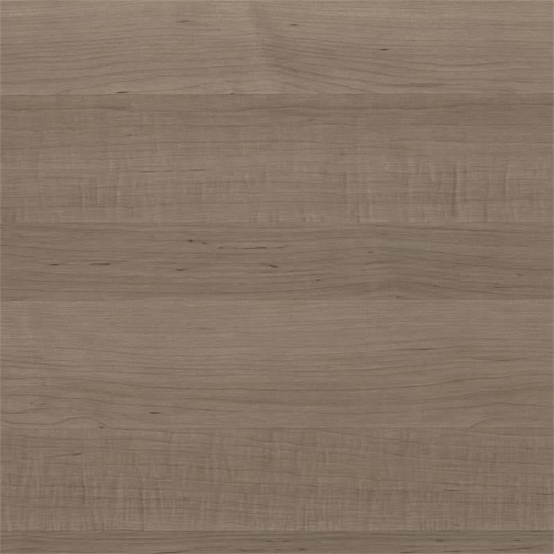 Pemberly Row Tall 5 Shelf Bookcase in Ash Gray (Set of 2) - Engineered Wood