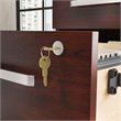 Pemberly Row Engineered Wood 3-Drawer Mobile Filing Cabinet in Classic Cherry