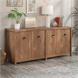 Pemberly Row Engineered Wood Credenza in Sindoori Mango/Brown