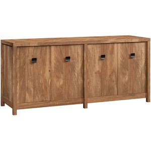 Pemberly Row Engineered Wood Credenza in Sindoori Mango/Brown