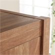 Pemberly Row Contemporary Engineered Wood Hutch in Sindoori Mango/Brown
