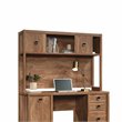 Pemberly Row Contemporary Engineered Wood Hutch in Sindoori Mango/Brown