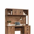 Pemberly Row Contemporary Engineered Wood Hutch in Sindoori Mango/Brown
