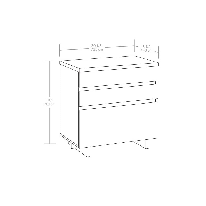 Pemberly Row Engineered Wood Lateral File in Haze Acacia/Natural Finish