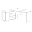 Pemberly Row Engineered Wood Desk in Haze Acacia/Natural Finish