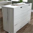 Pemberly Row Engineered Wood Desk in Haze Acacia/Natural Finish