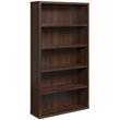 Pemberly Row Engineered Wood 5-Shelf Bookcase in Noble Elm/Brown