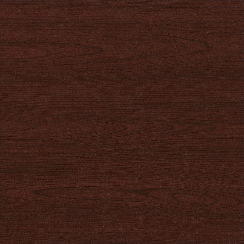 Pemberly Row Tall 5 Shelf Bookcase Set of 2 in Harvest Cherry - Engineered Wood