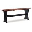 Pemberly Row Contemporary Solid Wood Dining Nook in Black Finish
