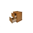 Pemberly Row Contemporary 2 Drawer Wood Filing Cabinet Natural