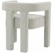 Pemberly Row Contemporary Cream Boucle Fabric Accent/Dining Chair
