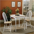 Pemberly Row Farmhouse Windsor Wood Dining Chairs in White Finish