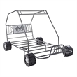 Pemberly Row Modern styled Metal Black Finish Go Kart Twin Bed